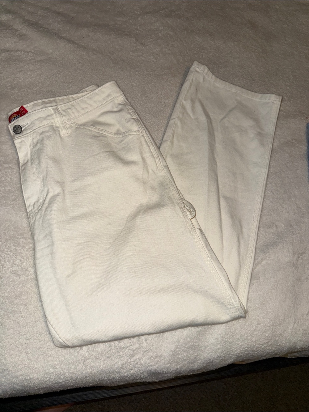 Dickies Women's Straight-Leg Jeans in White